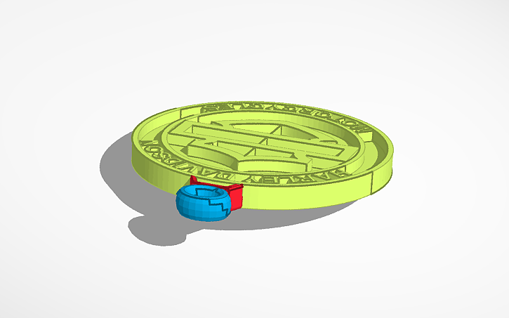3D design HD Keychain - Tinkercad
