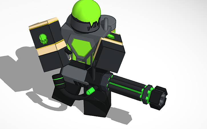 3d Design Tds Toxic Gunner Tower Defense Simulator Tinkercad 6929