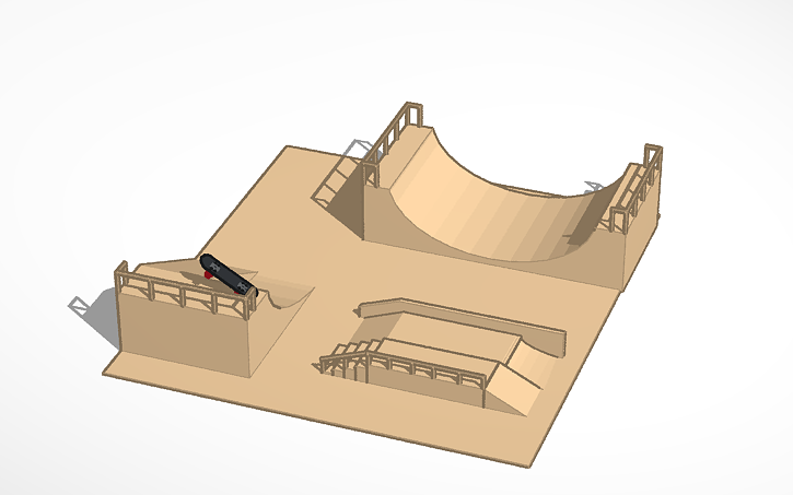 3D design Skateboard - Tinkercad