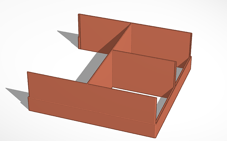 3D design Keyforge 2-Player Starter Box Insert Lite - Tinkercad