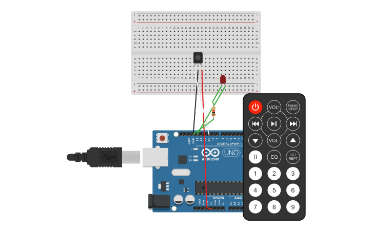 Circuit design Copy of IR Sensor - Tinkercad