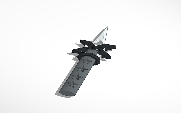 3d design dark star dagger template tinkercad