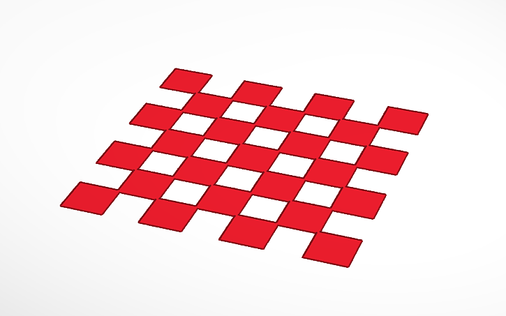 3D design Bed Level Grid - Tinkercad