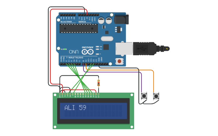 Circuit design Juego del dinosaurio - Tinkercad