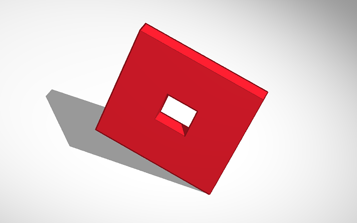 Roblox Logo Tinkercad - roblox logo red png