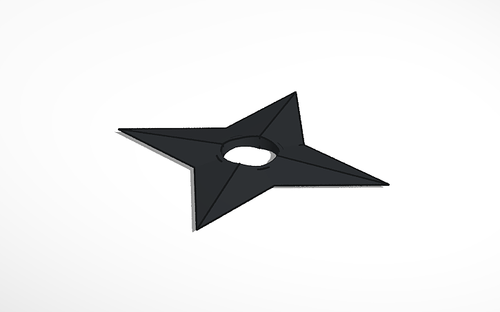 3D design shuriken - Tinkercad