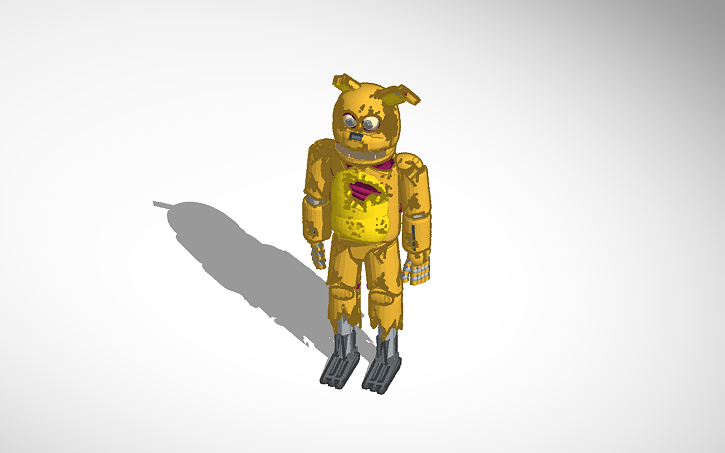 3D design Spring Trap!! - Tinkercad