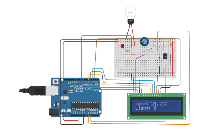 Circuit design Copy of Temperature Sensor display with LCD in arduino ...