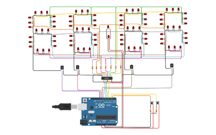 Circuit design digital clock - Tinkercad