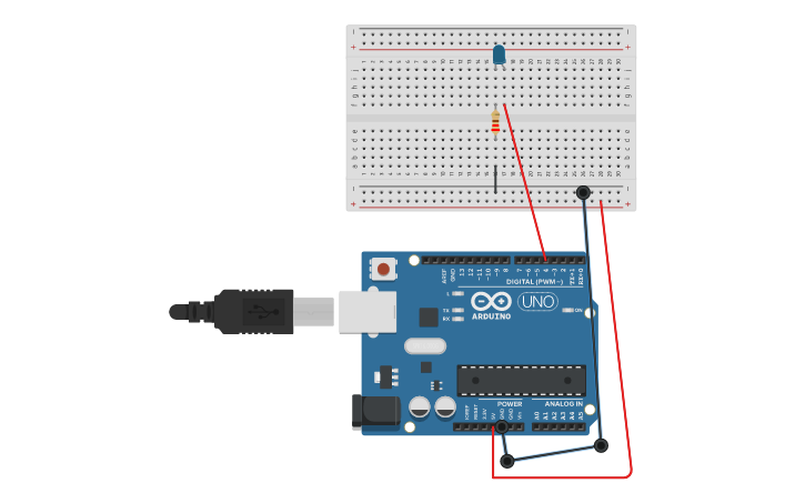 Circuit design Simple circuit Arduino | Tinkercad