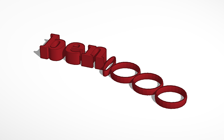 3D design Ben chain - Tinkercad