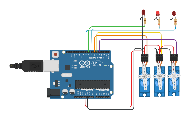 Circuit design Peek-a-boo for cats | Tinkercad