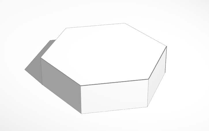 3D design Hexagon - Tinkercad