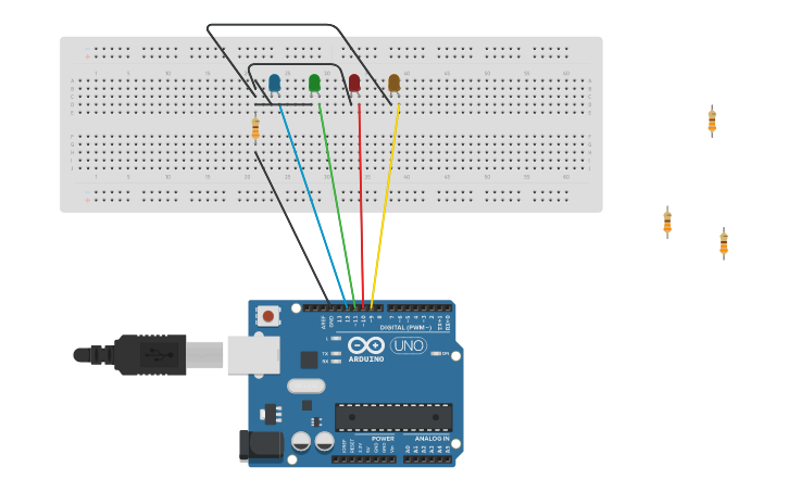 Circuit design Rosa Gracia_3ºB_practica 2 arduino | Tinkercad