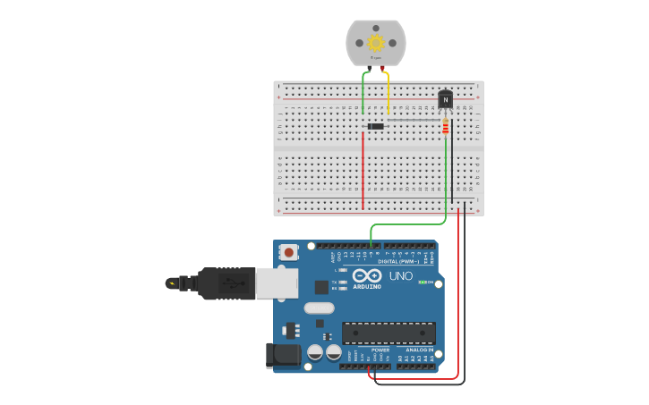 Circuit design Example10_DC_motor - Tinkercad