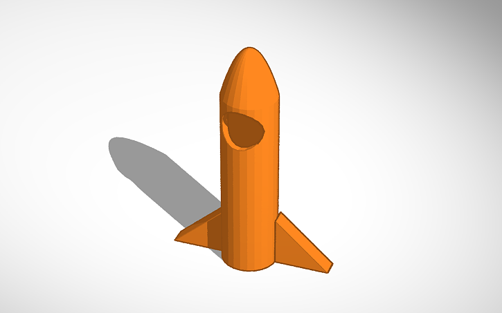 3D design funky rocket | Tinkercad