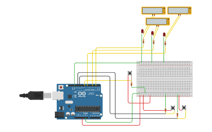 Circuit design Homework (Arduino - Part 1) - Tinkercad