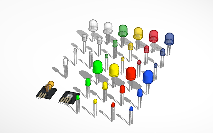 Autodesk Led 3D design LEDs - Tinkercad
