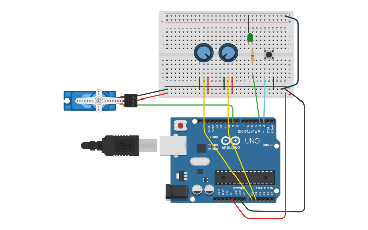 Circuit design MATLAB App Designer Arduino side | Tinkercad