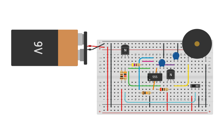 Circuit design ECS200 PROJECT - Tinkercad