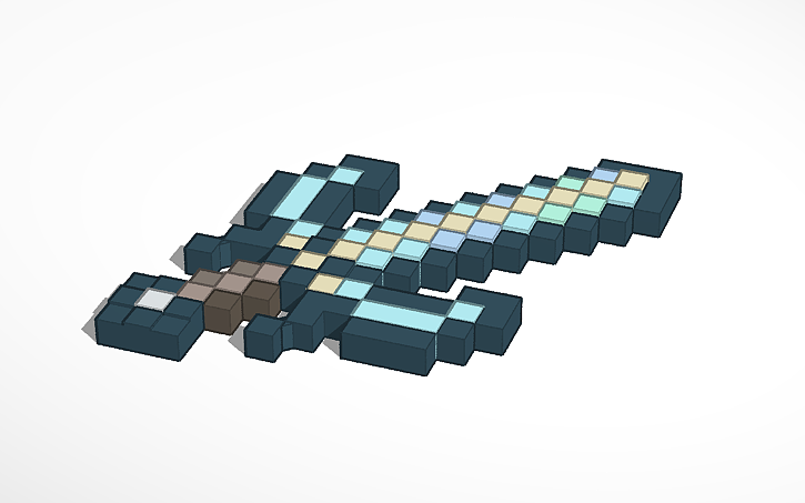3D design Advanced Nether Star Sword - Advanced Combat MC Mod - Tinkercad