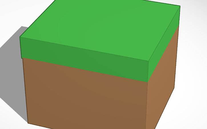 3D design Minecraft Block | Tinkercad