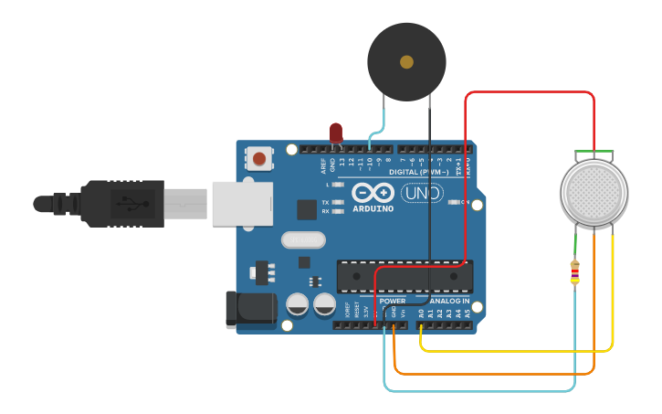 Sensor De Gas Tinkercad
