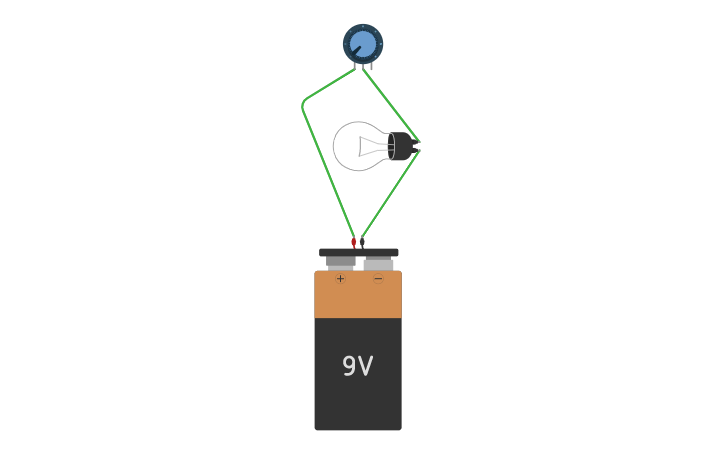 Circuit design A simple circuit with Potentiometer - Tinkercad