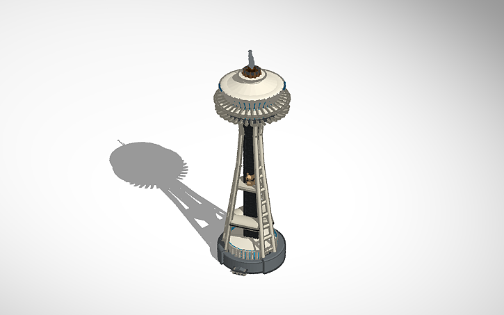 3D design Seattle Space needle - Tinkercad