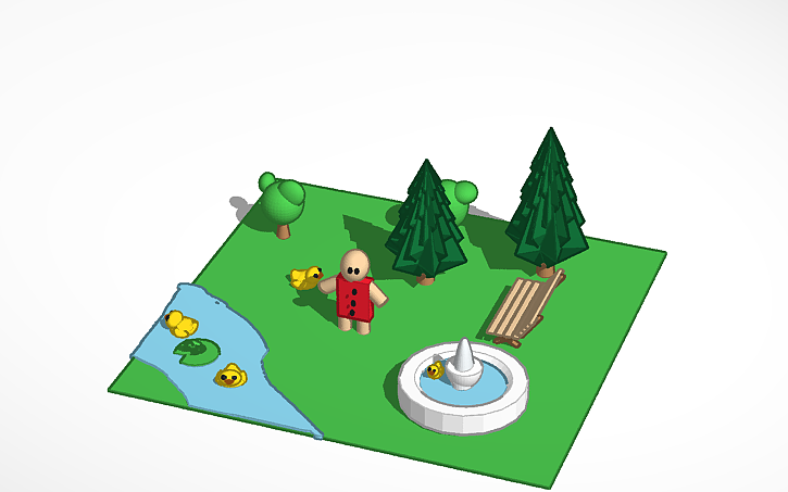 3D design garden - Tinkercad