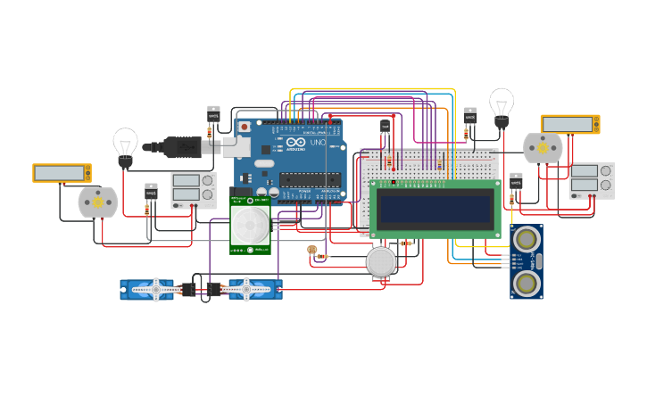 Circuit design Smart Monitoring System | Tinkercad