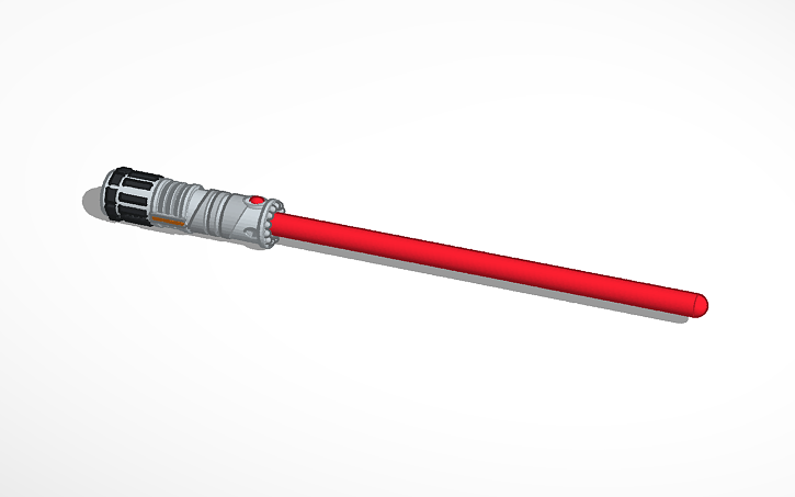 red lightsaber tinkercad tinkercad