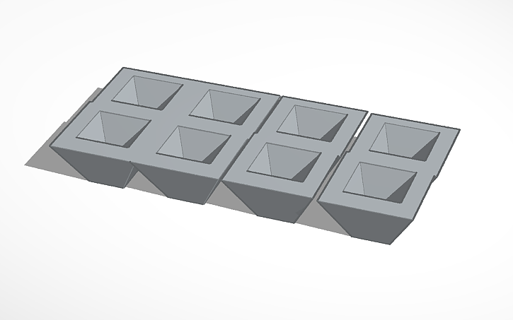 3D design ICE BLOCK TRAY | Tinkercad