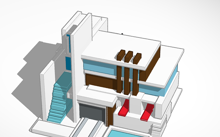 Modern House Thingy Tinkercad