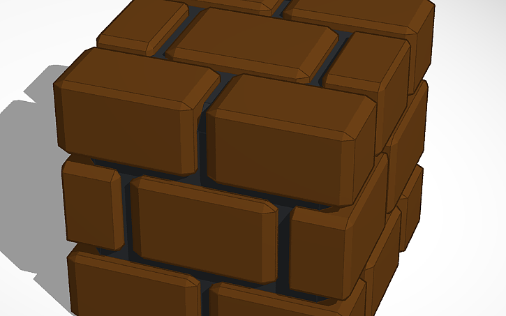 3D design Super Mario Block - Tinkercad