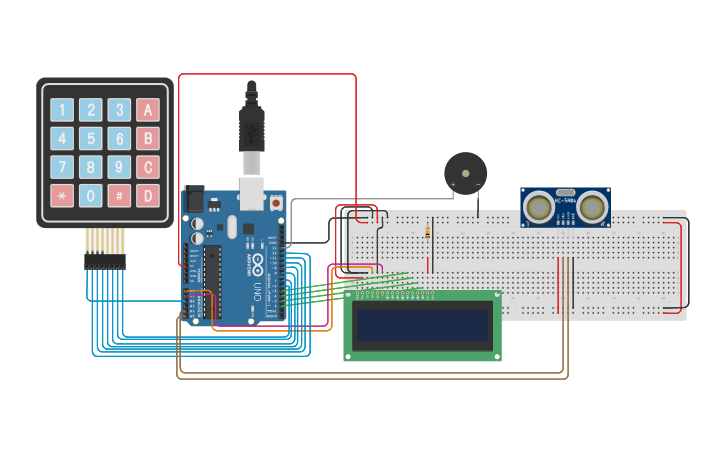 Circuit design Home Security System | Tinkercad