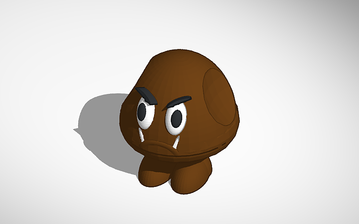 3d Design Derpy Goomba Tinkercad