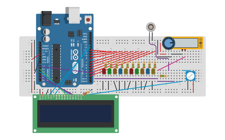 Circuit design PHOTO DIODE 11 | Tinkercad