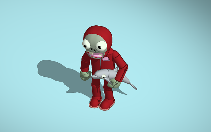 3D design Dolphin zombie - Tinkercad