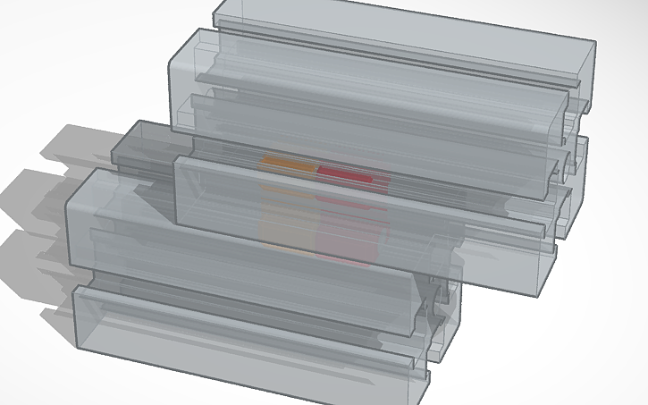 T Slotted Box Parallel 3D design T-Slot Parallel Connector U66 | Tinkercad