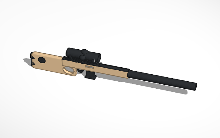 3d Design Bolt Action Sniper Fortnite Tinkercad - bolt action sniper fortnite