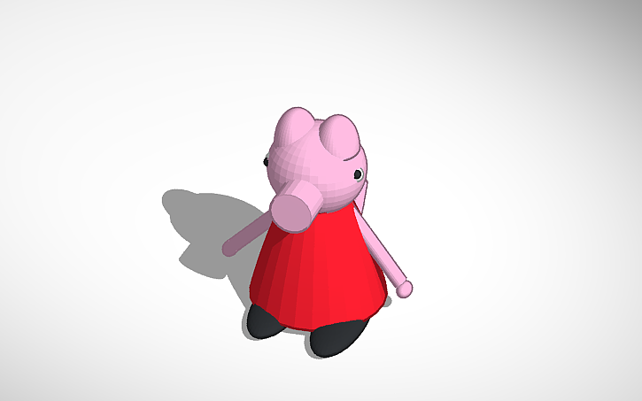 3D design Peppa pig - Tinkercad