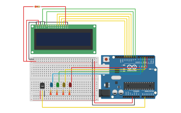 Circuit design Prak9 Embeded - Tinkercad