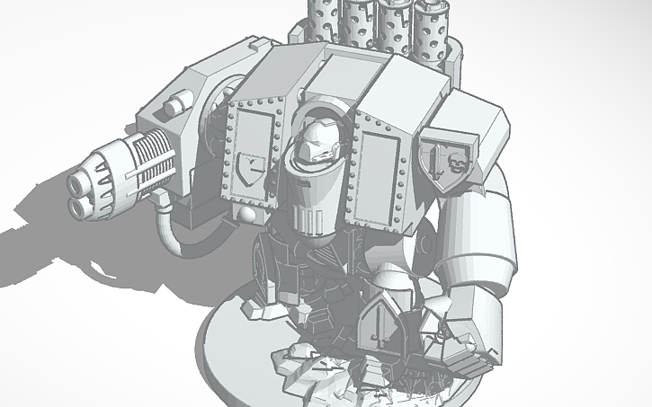 3D design Venerable Dreadnought 40k space marines - Tinkercad