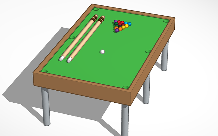 3D design Pool Table - Tinkercad