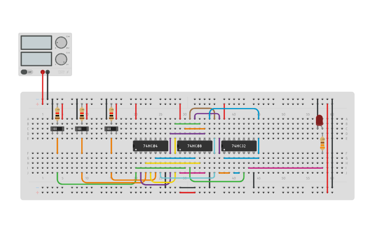 Circuit design AST 122 - PATIGDAS - BIT 1-B - CIRCUIT NO. 3 - Tinkercad