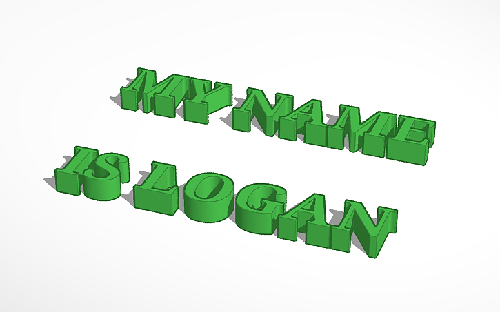 3d Design Logan Tinkercad