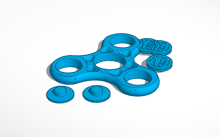 3D design Hand Fidget Spinner - Tinkercad