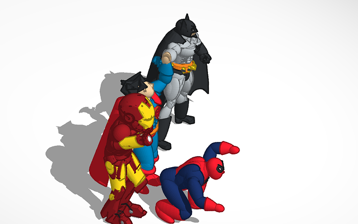 3D design Marvel and Dc ( super heros) !!! - Tinkercad