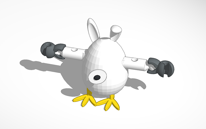 3D design boxing bunny - Tinkercad
